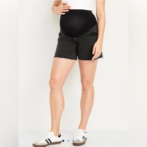 Maternity Full-Panel Boyfriend Jean Shorts - 5 -inch inseam